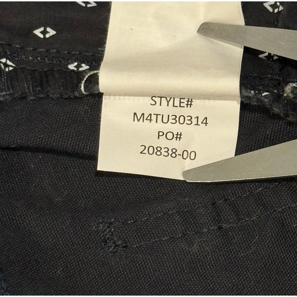 prAna Black Tucson Slim Fit Outdoor Hiking Canvas 5 Pocket Chino Pants Men 36x30 - Picture 7 of 10